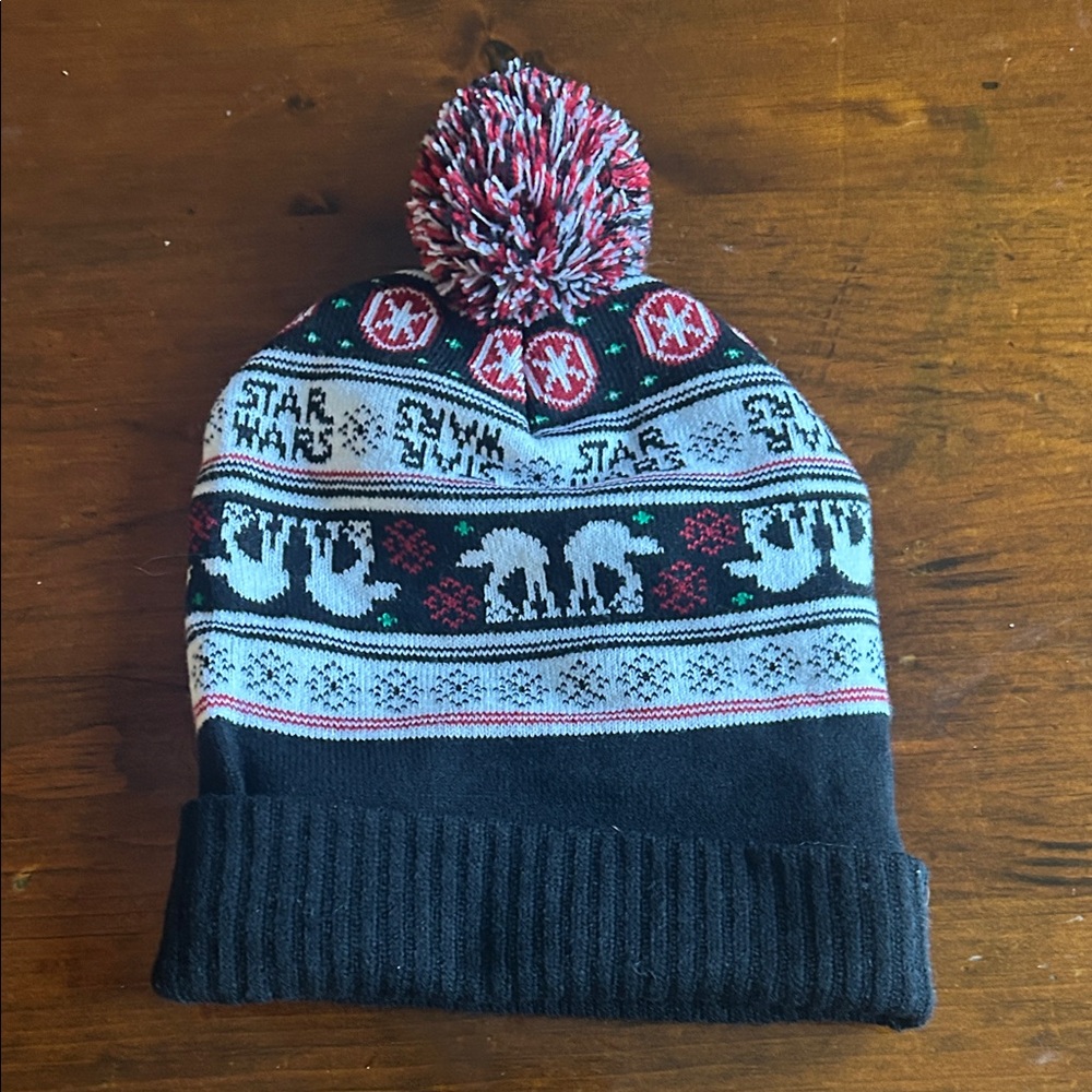 Star Wars Black and White Pom Beanie